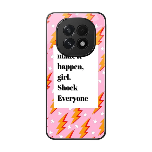 Shock Everyone back phone cover | glass case for oppo f29 5g