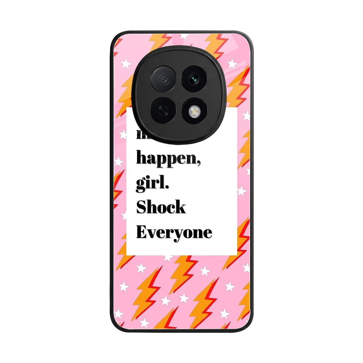 Shock Everyone back phone cover | glass case for oppo f29 pro 5g