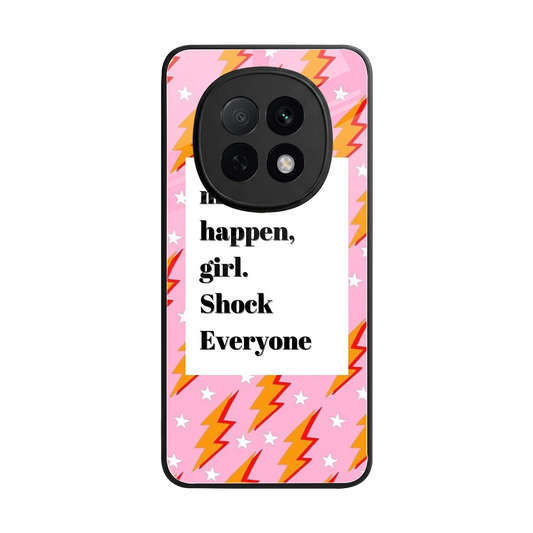 Shock Everyone back phone cover | glass case for oppo f29 pro 5g