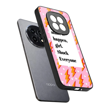 Shock Everyone sleek oppo f29 pro 5g cover with tempered glass back and TPU edges