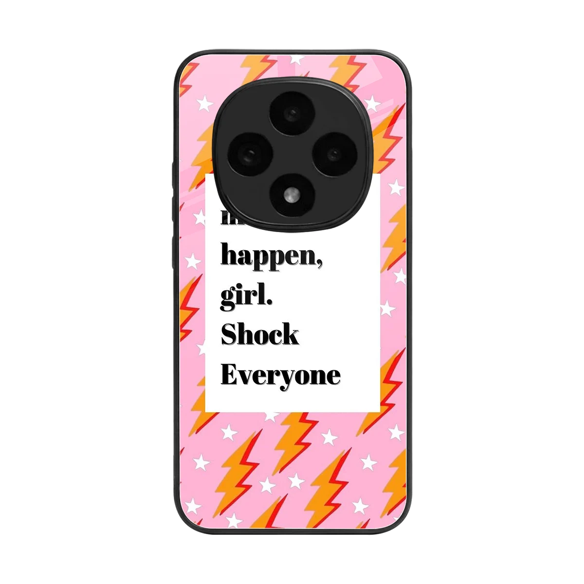 Shock Everyone back phone cover | glass case for oppo f31 pro 5g