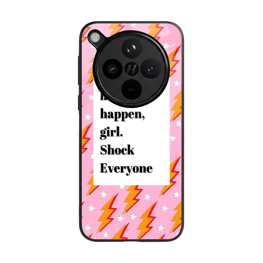 Shock Everyone back phone cover | glass case for oppo find x8