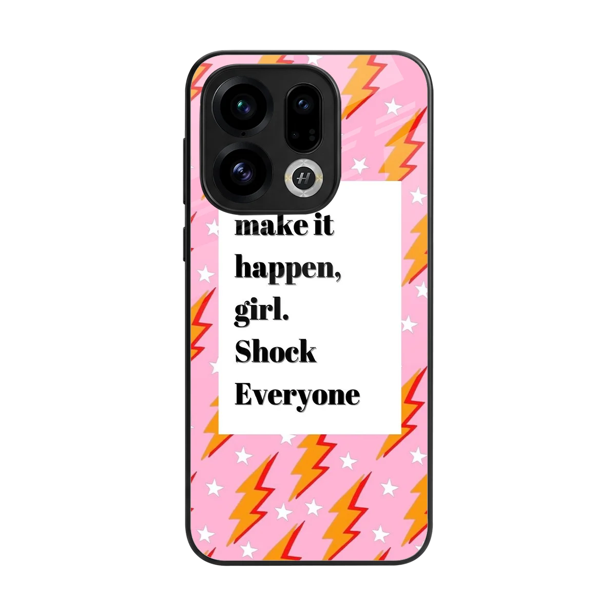 Shock Everyone back phone cover | glass case for oppo find x9