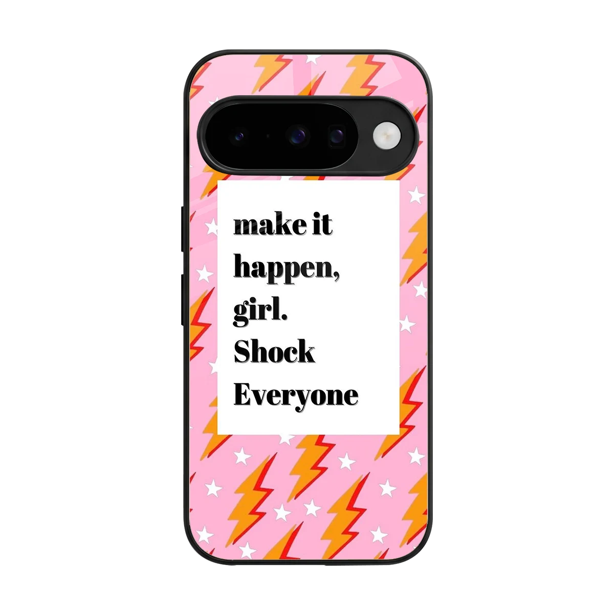 Shock Everyone back phone cover | glass case for google pixel 10