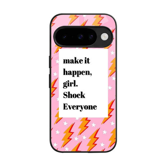 Shock Everyone back phone cover | glass case for google pixel 10