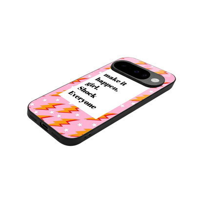 Shock Everyone stylish phone case for google pixel 10 | glossy glass and slim fit