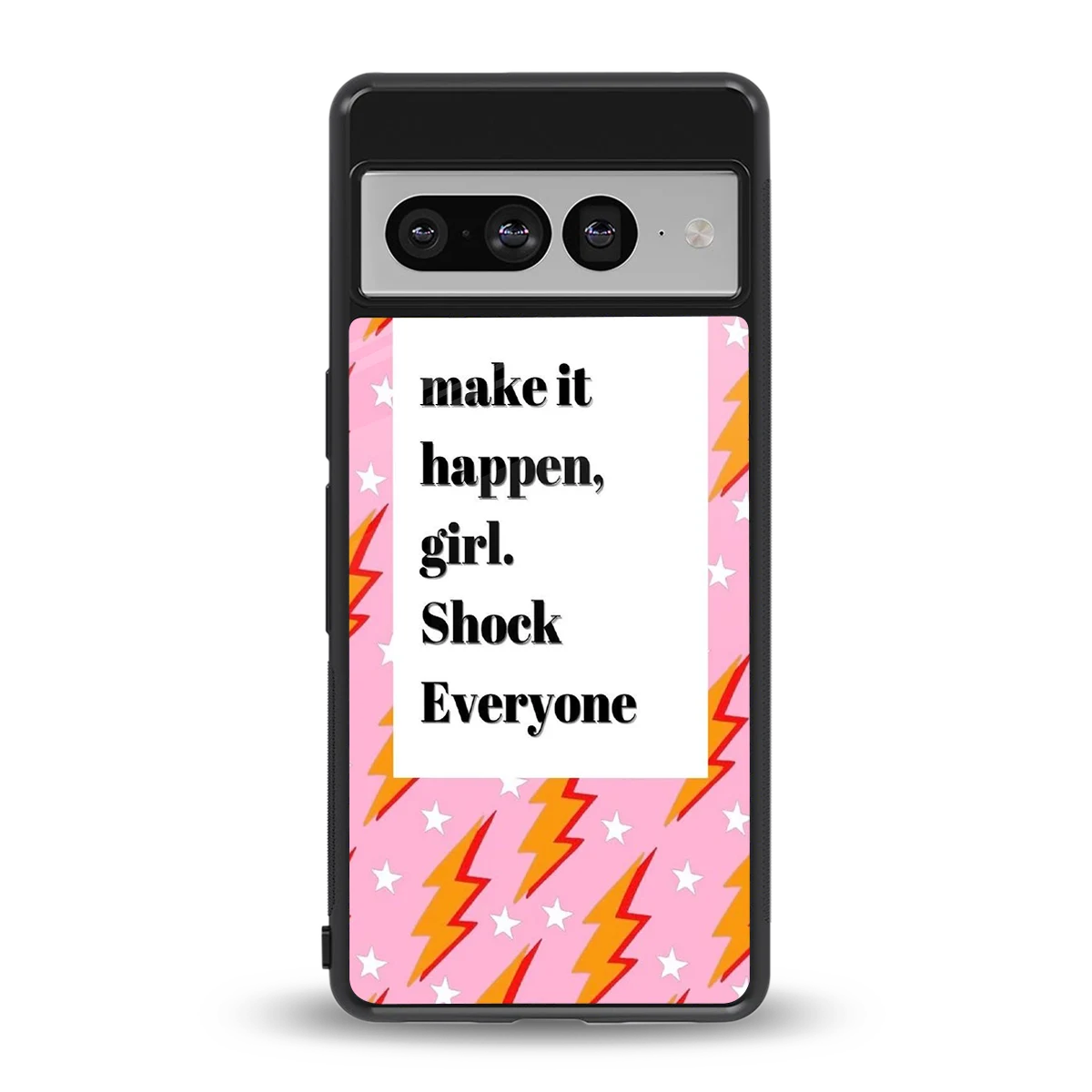 Shock Everyone back phone cover | glass case for google pixel 7 pro