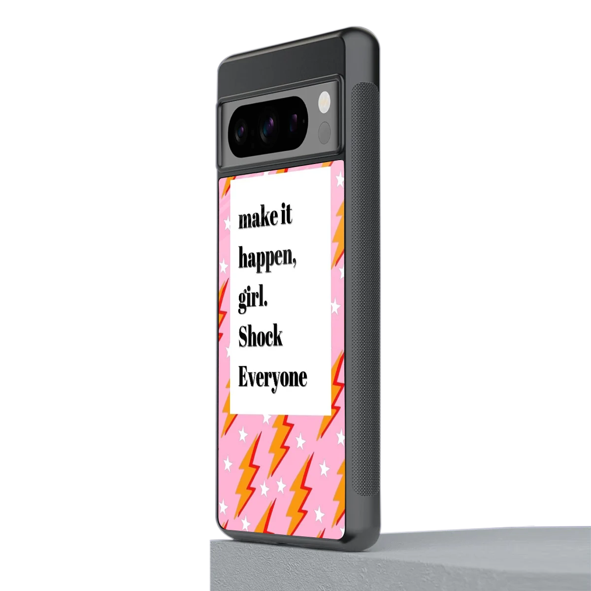 Shock Everyone stylish phone case for google pixel 8 pro | glossy glass and slim fit