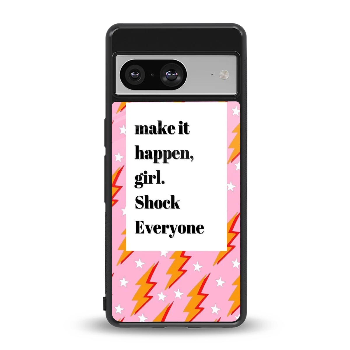 Shock Everyone back phone cover | glass case for google pixel 8