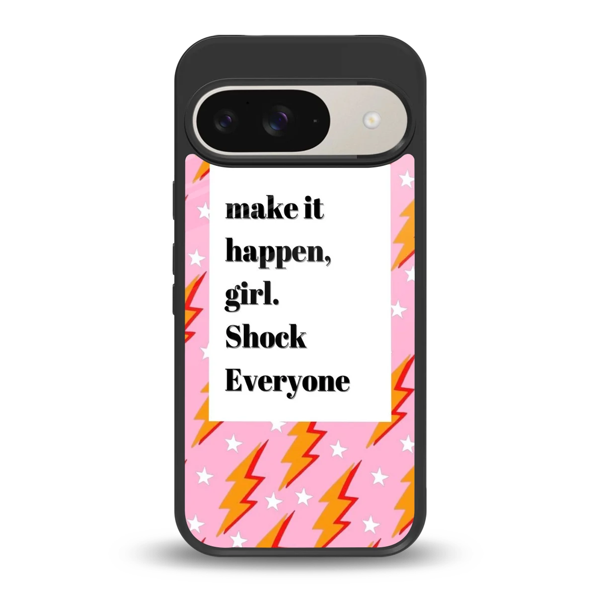 Shock Everyone back phone cover | glass case for google pixel 9