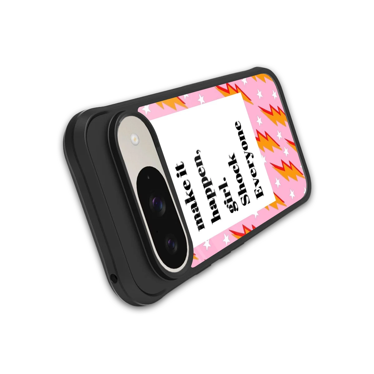 Shock Everyone stylish phone case for google pixel 9 | glossy glass and slim fit