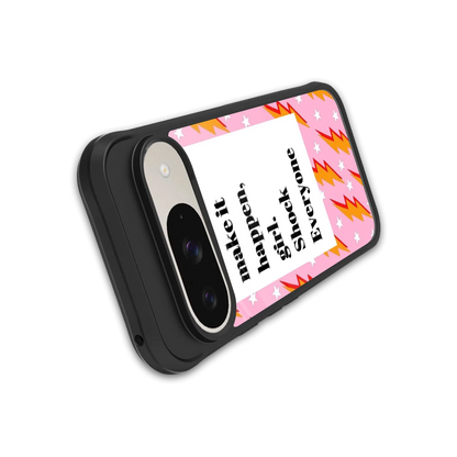 Shock Everyone stylish phone case for google pixel 9 | glossy glass and slim fit