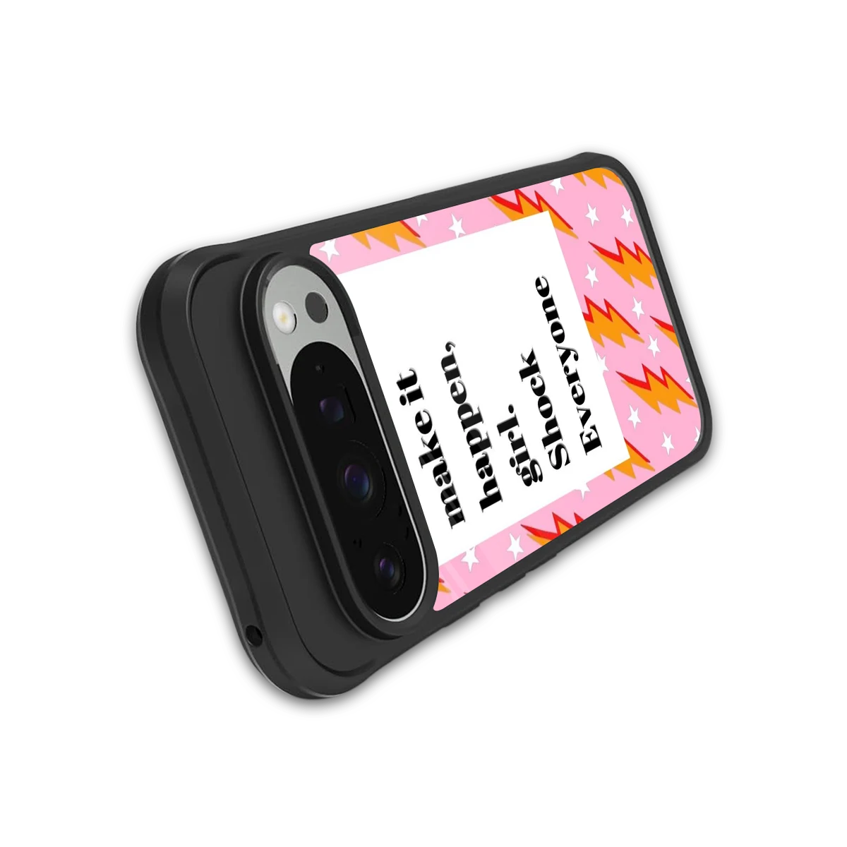 Shock Everyone stylish phone case for google pixel 9 pro xl | glossy glass and slim fit