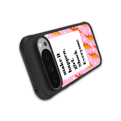 Shock Everyone stylish phone case for google pixel 9 pro xl | glossy glass and slim fit