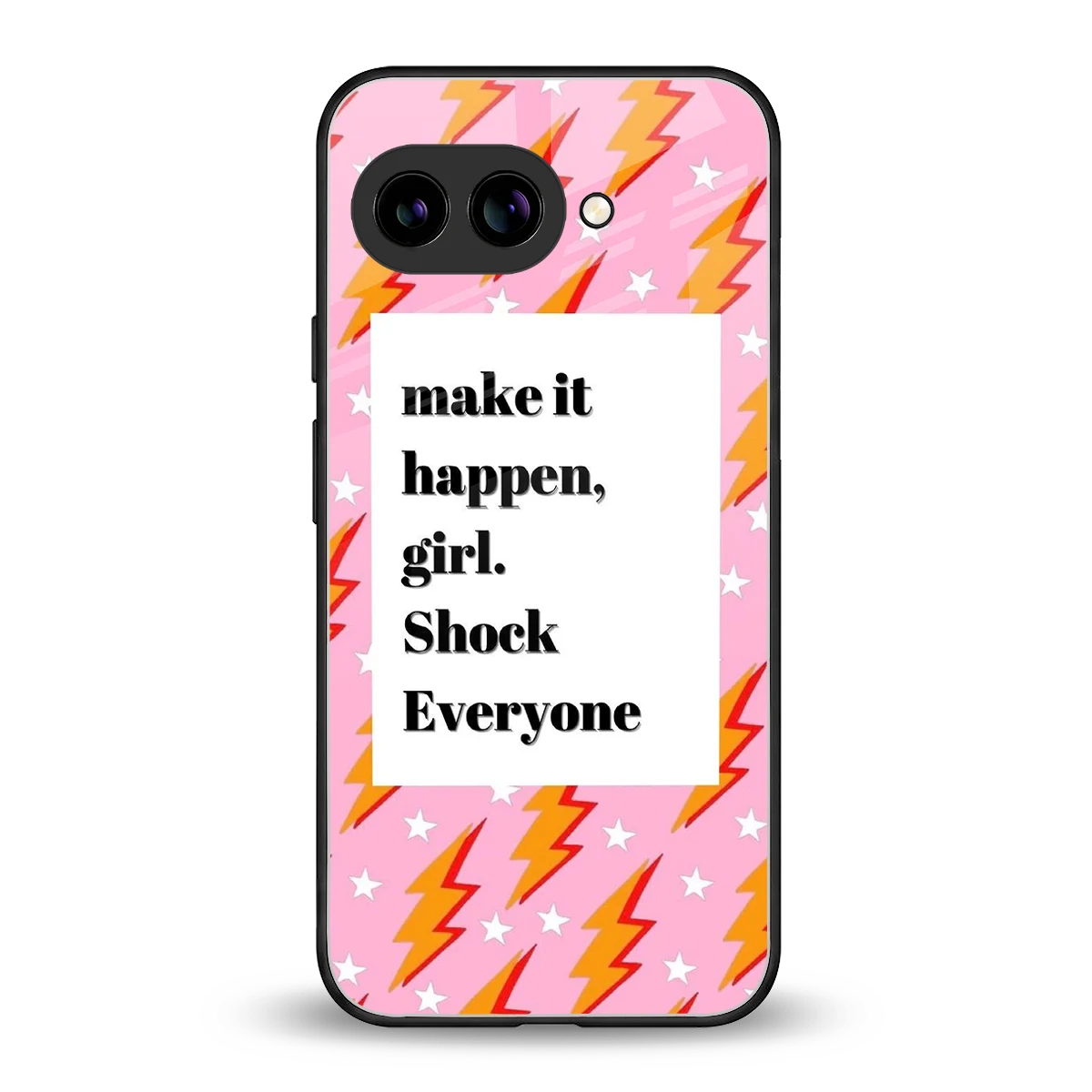 Shock Everyone back phone cover | glass case for google pixel 10a