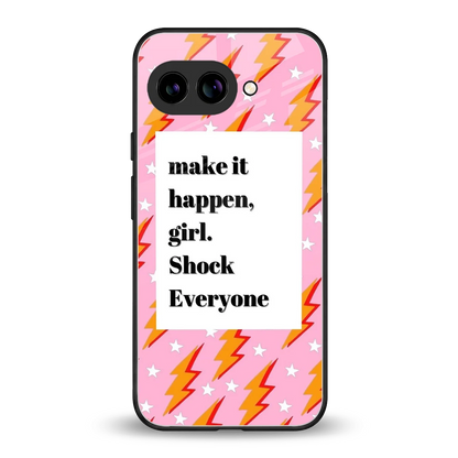 Shock Everyone back phone cover | glass case for google pixel 10a