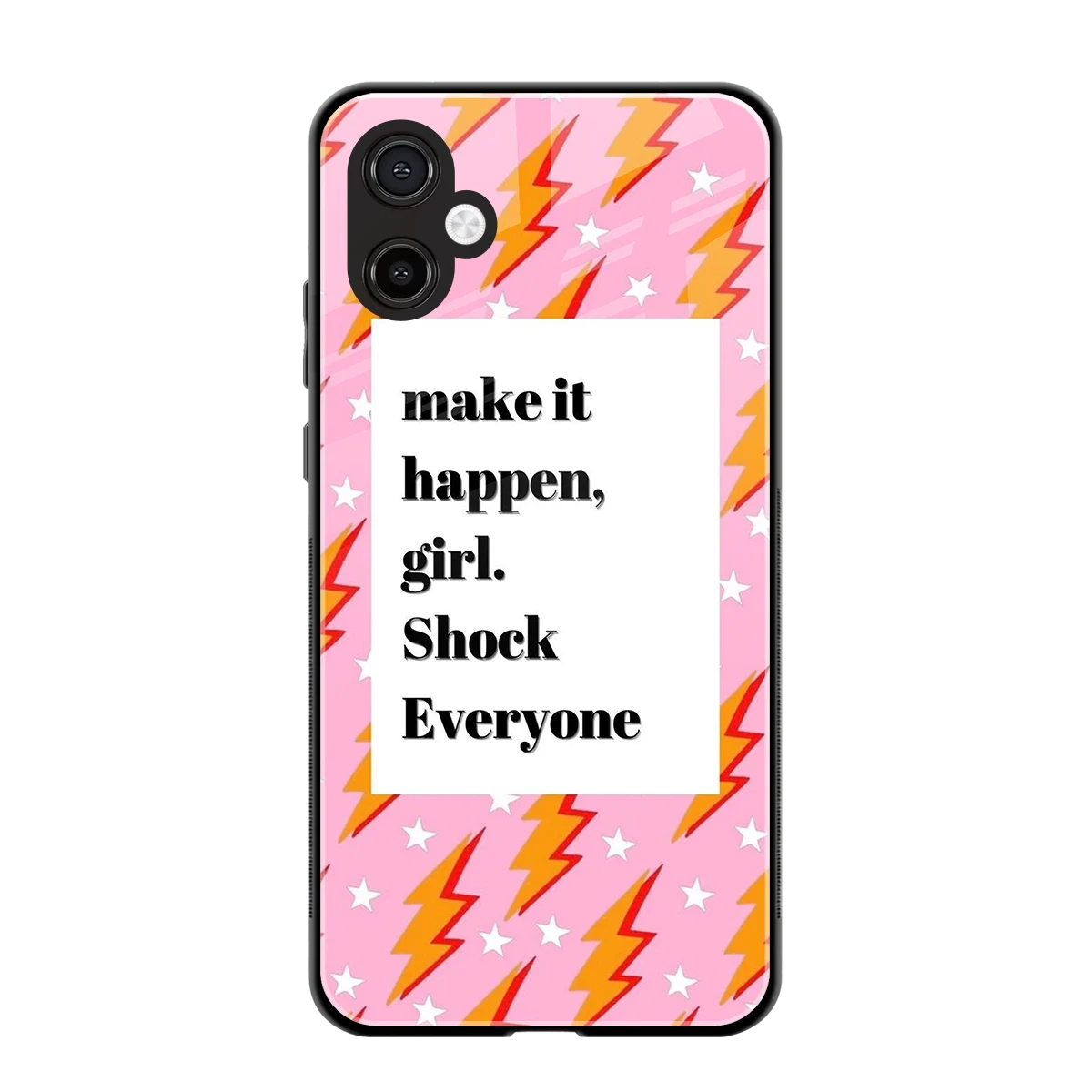 Shock Everyone back phone cover | glass case for samsung galaxy a06 5g