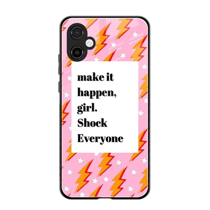 Shock Everyone back phone cover | glass case for samsung galaxy a06 5g