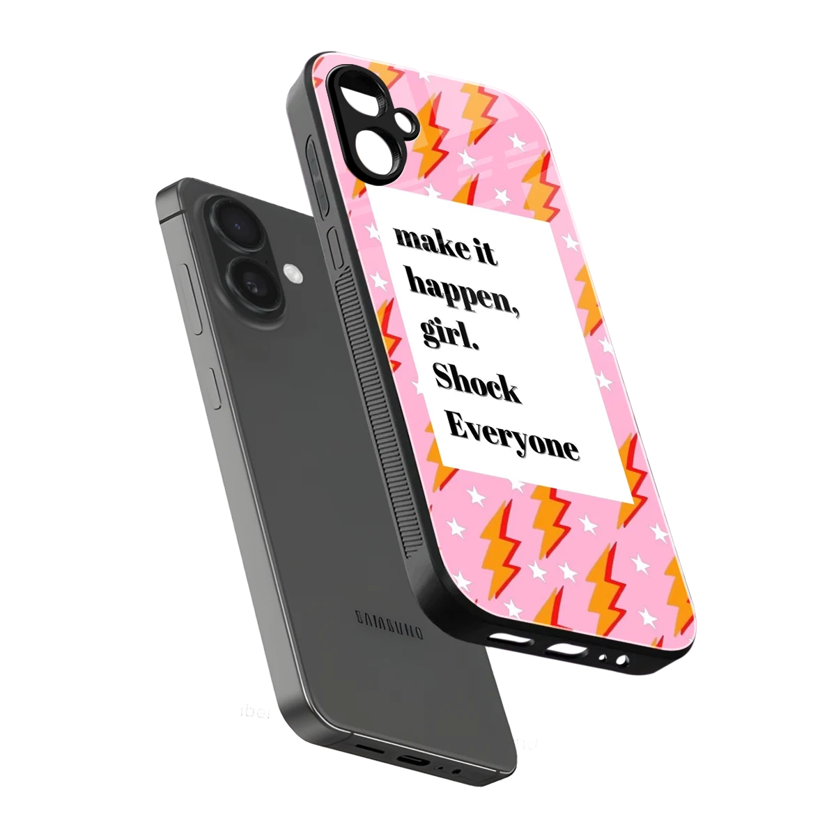 Shock Everyone sleek samsung galaxy a06 5g cover with tempered glass back and TPU edges