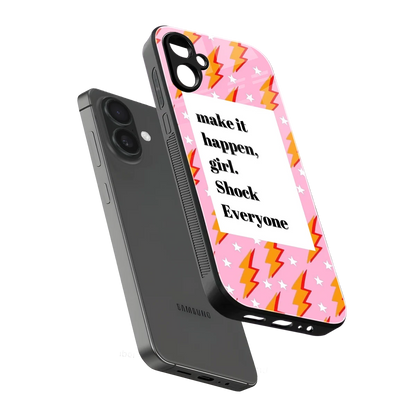 Shock Everyone sleek samsung galaxy a06 5g cover with tempered glass back and TPU edges