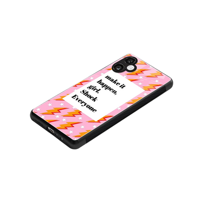 Shock Everyone stylish phone case for samsung galaxy a06 5g | glossy glass and slim fit