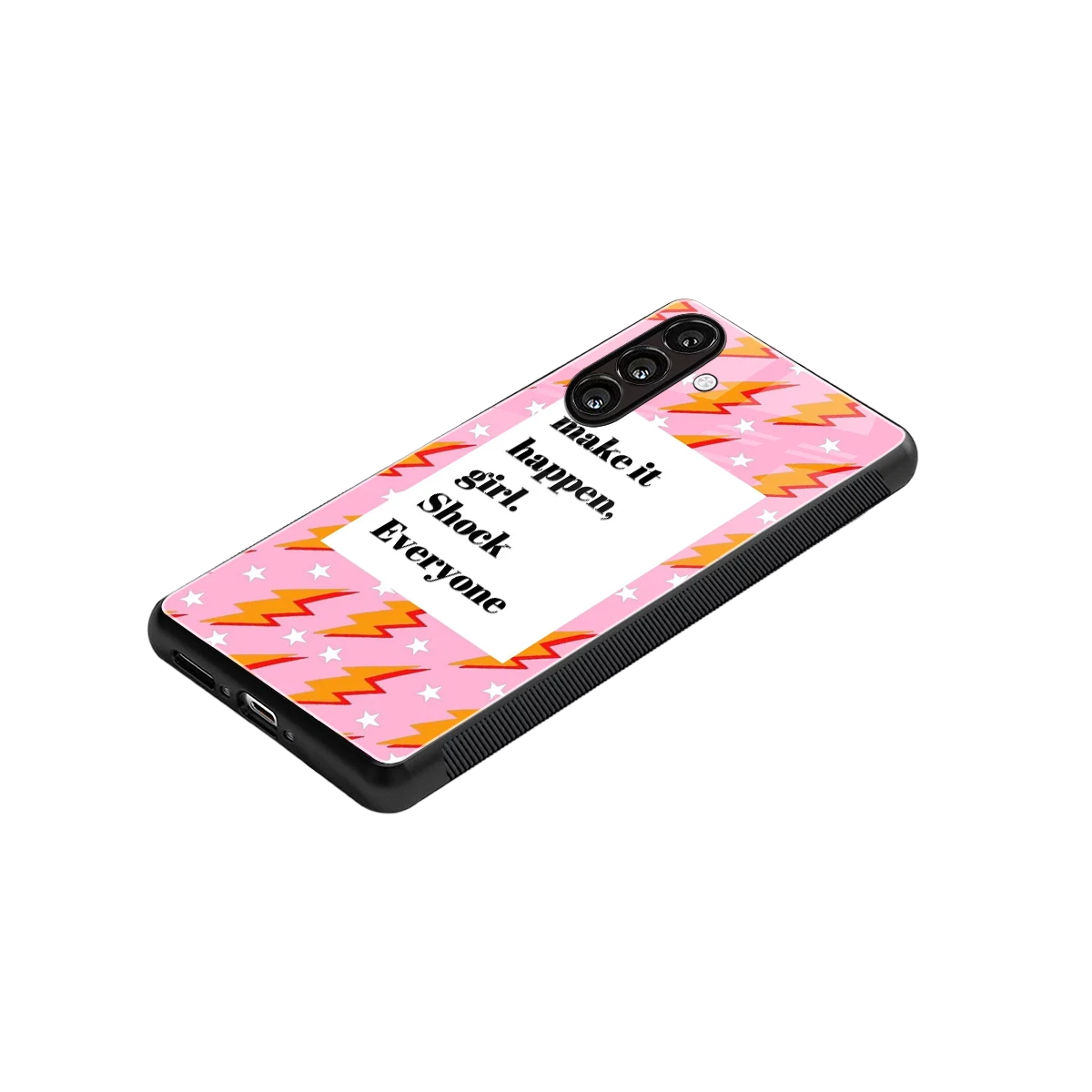 Shock Everyone stylish phone case for samsung galaxy m34 5g | glossy glass and slim fit