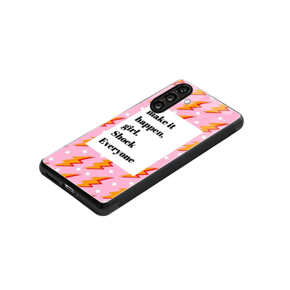 Shock Everyone stylish phone case for samsung galaxy a14 5g | glossy glass and slim fit