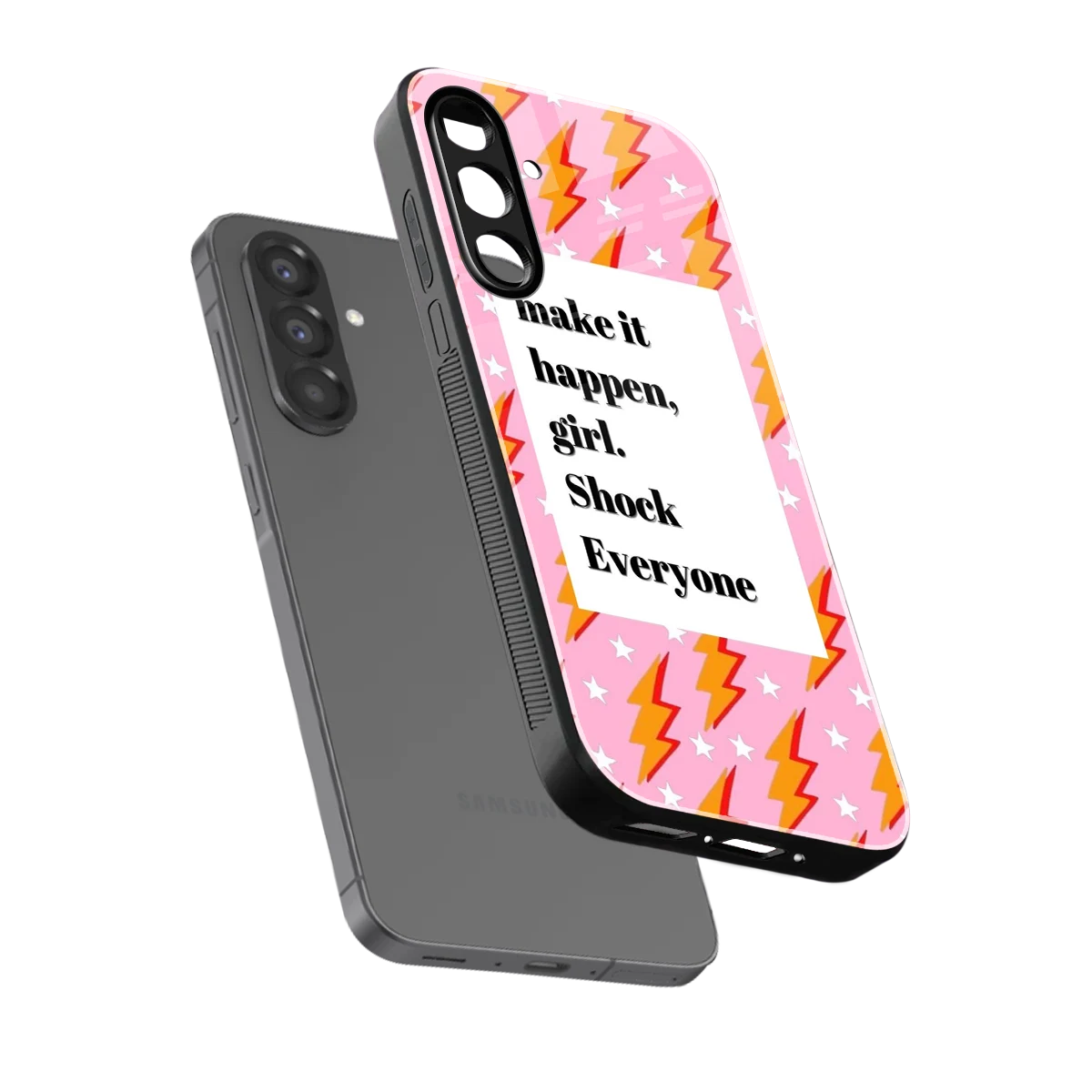 Shock Everyone sleek samsung galaxy a17 5g cover with tempered glass back and TPU edges