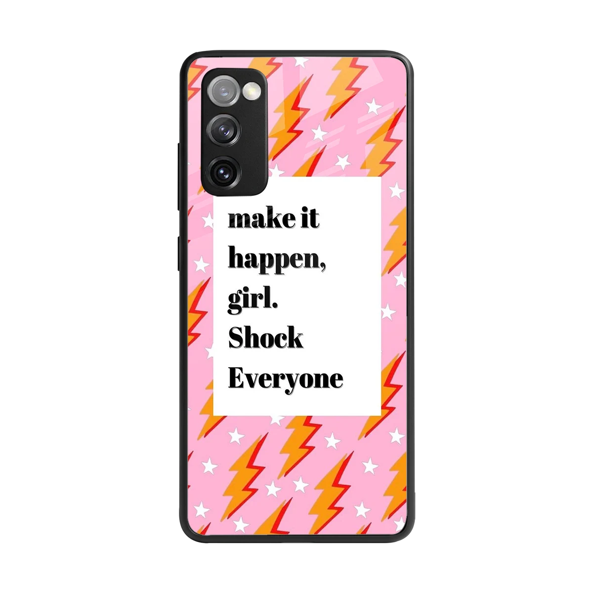 Shock Everyone back phone cover | glass case for samsung galaxy s20 fe