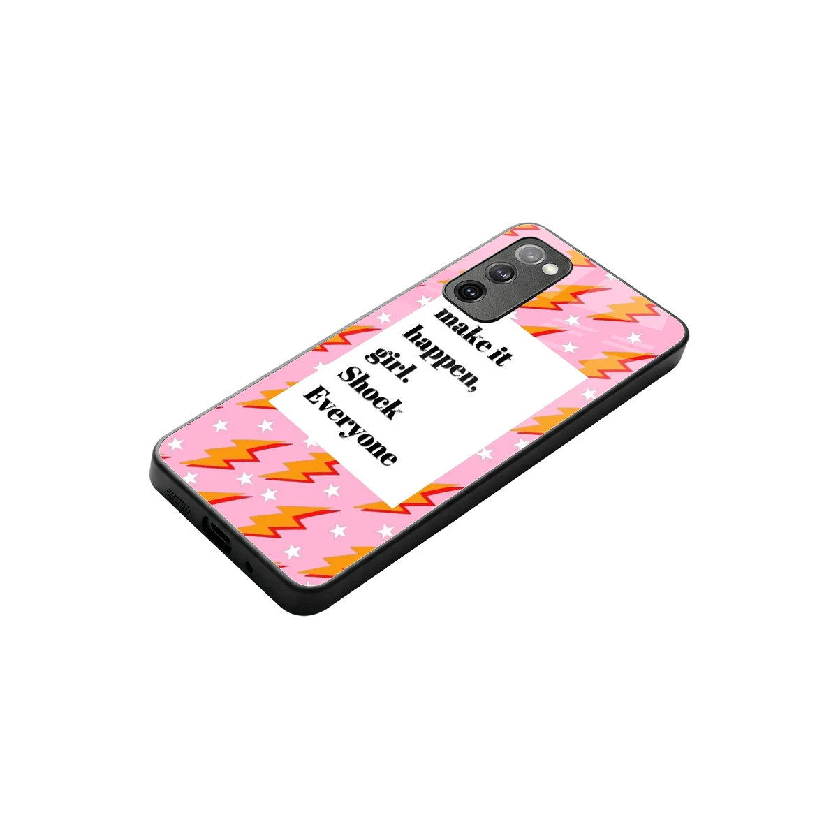 Shock Everyone stylish phone case for samsung galaxy s20 fe | glossy glass and slim fit