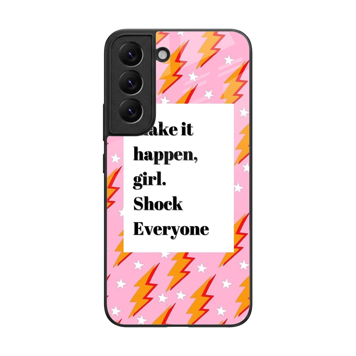 Shock Everyone back phone cover | glass case for samsung galaxy s22
