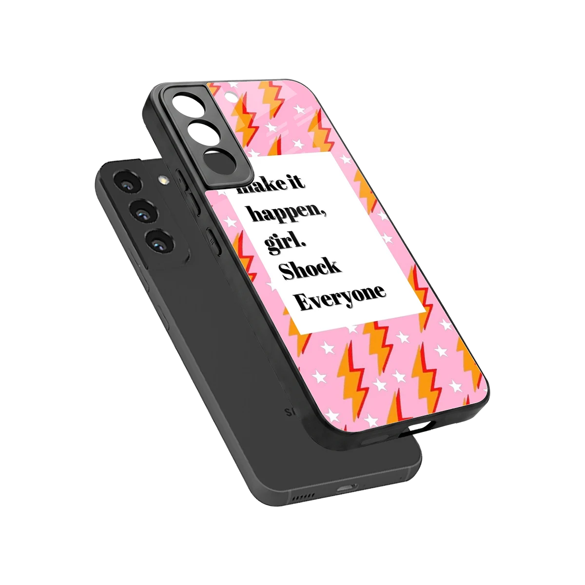 Shock Everyone sleek samsung galaxy s22 cover with tempered glass back and TPU edges