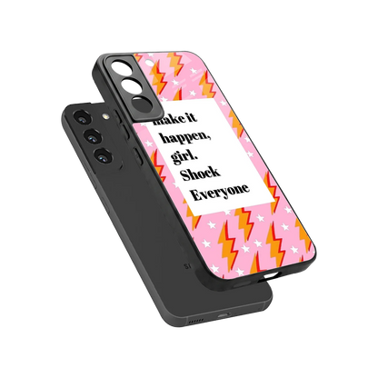 Shock Everyone sleek samsung galaxy s22 cover with tempered glass back and TPU edges