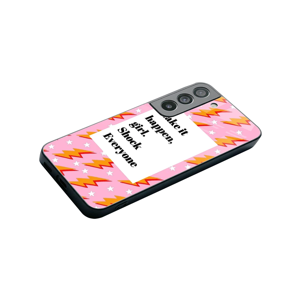 Shock Everyone stylish phone case for samsung galaxy s22 | glossy glass and slim fit
