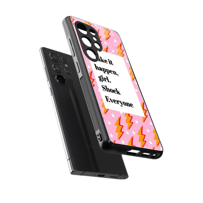 Shock Everyone sleek samsung galaxy s25 ultra cover with tempered glass back and TPU edges