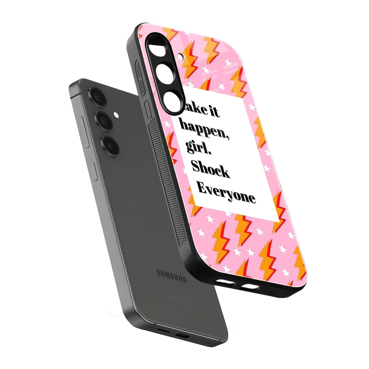 Shock Everyone sleek samsung galaxy s24 cover with tempered glass back and TPU edges