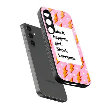 Shock Everyone sleek samsung galaxy s24 cover with tempered glass back and TPU edges