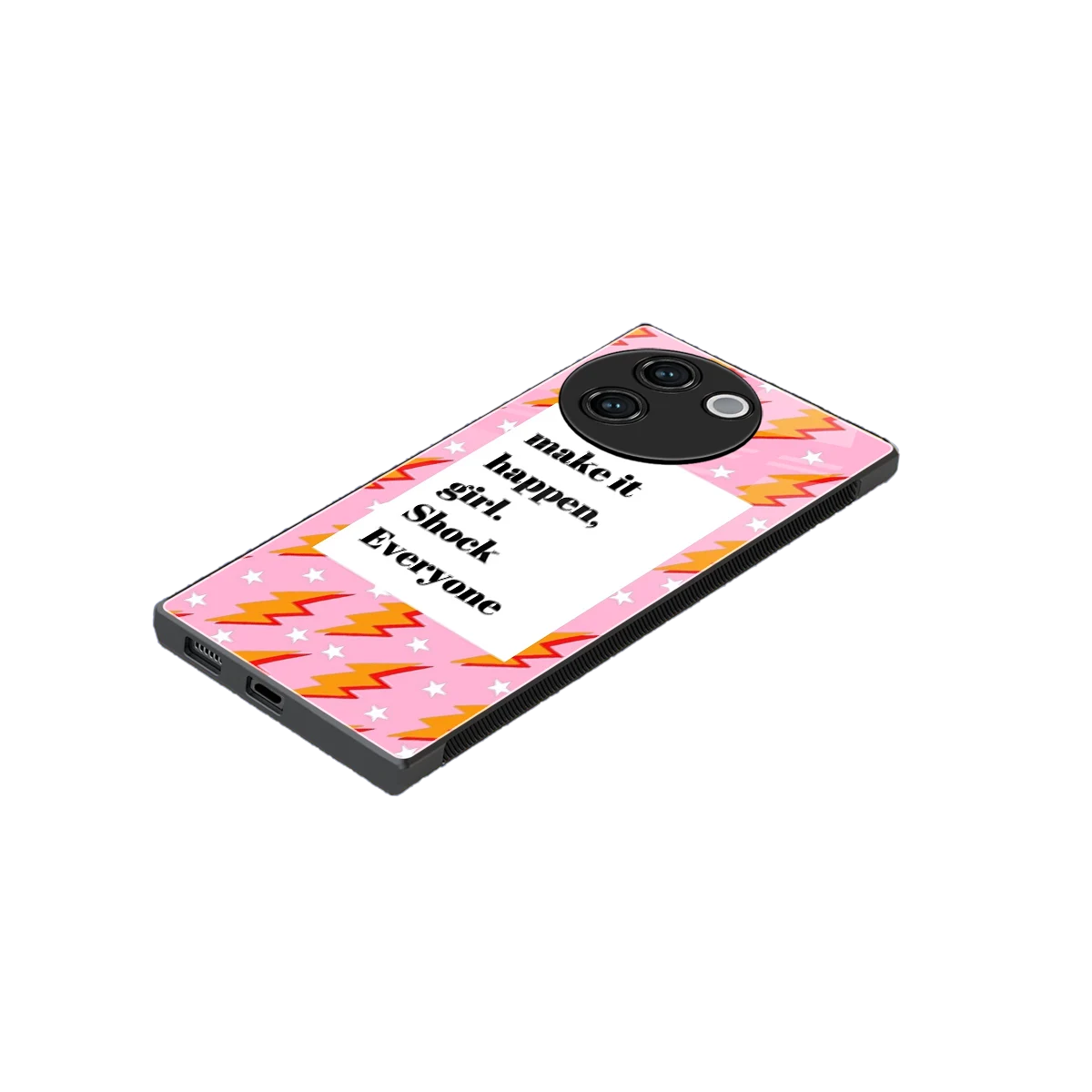 Shock Everyone stylish phone case for vivo v30e | glossy glass and slim fit