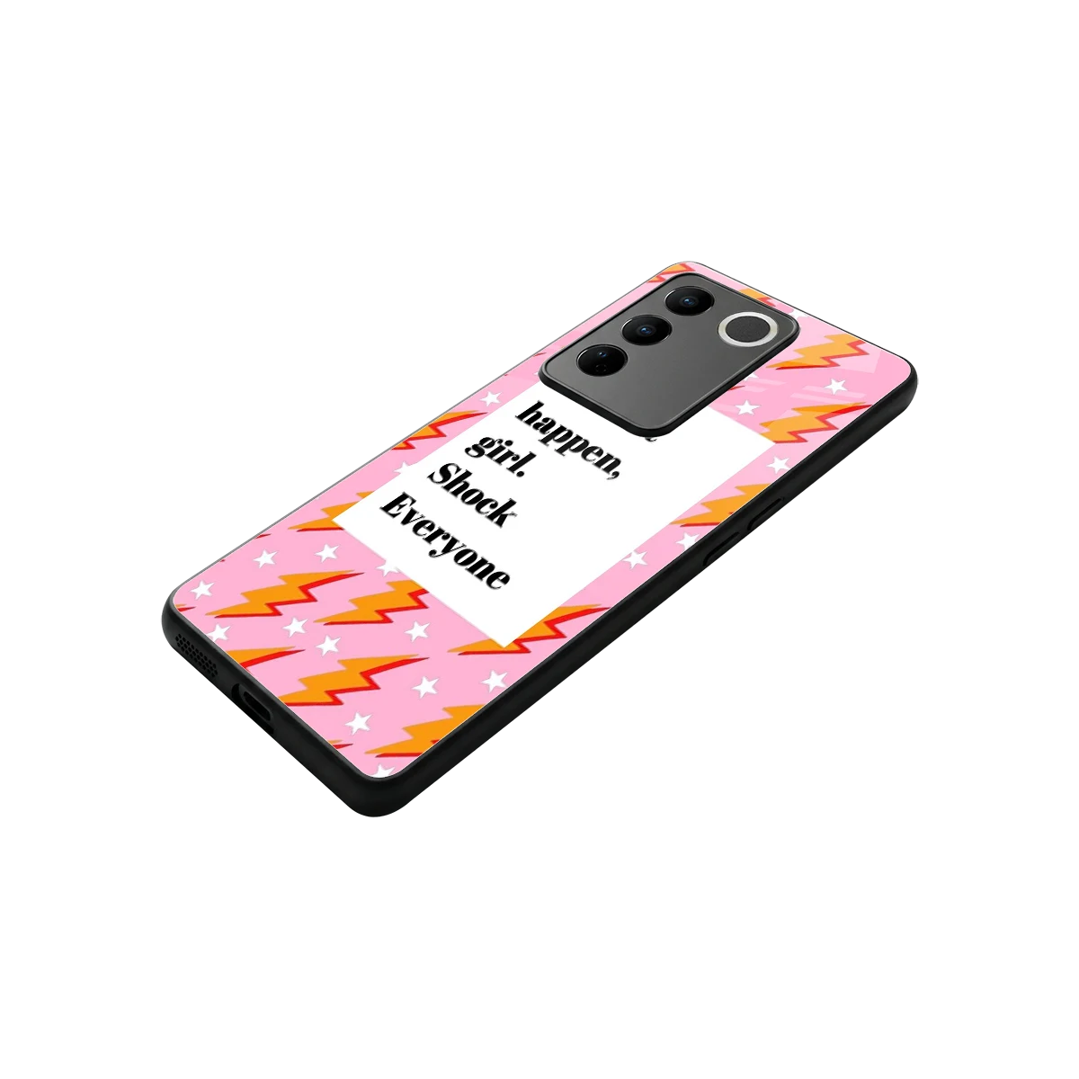 Shock Everyone stylish phone case for vivo v27 5g | glossy glass and slim fit