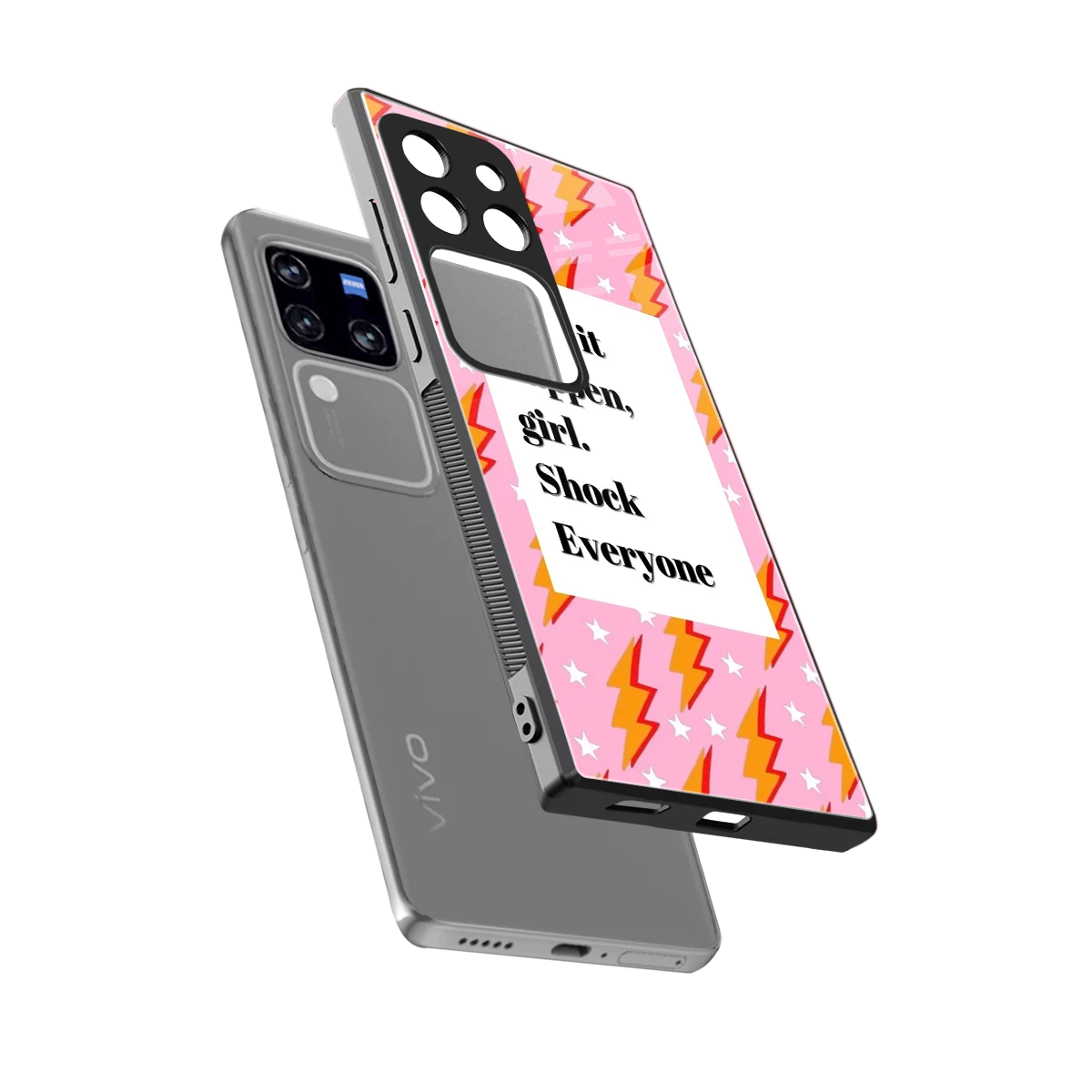Shock Everyone sleekvivo v30 pro cover with tempered glass back and TPU edges