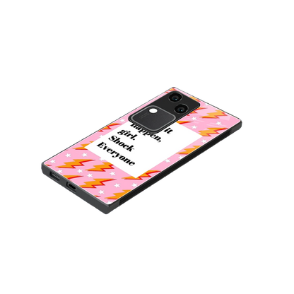 Shock Everyone stylish phone case for vivo v30 | glossy glass and slim fit