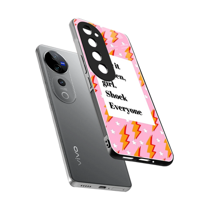 Shock Everyone sleek vivo v40 pro cover with tempered glass back and TPU edges