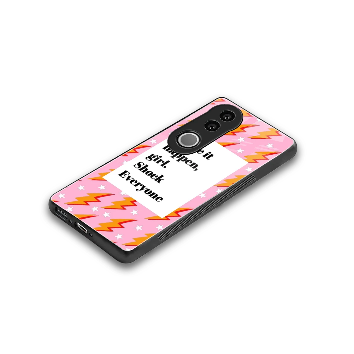 Shock Everyone stylish phone case for vivo v50 | glossy glass and slim fit