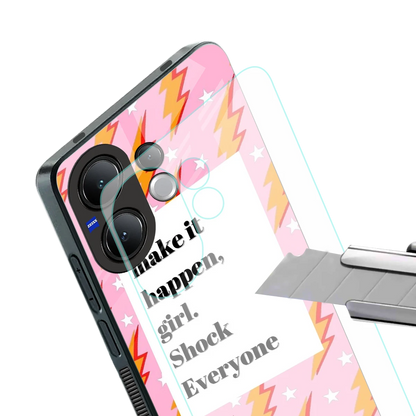 Shock Everyone stylish phone case for vivo v60 | glossy glass and slim fit