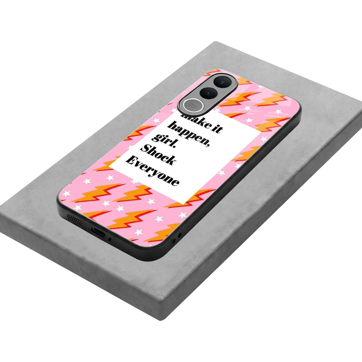Shock Everyone stylish phone case for vivo v70 fe | glossy glass and slim fit