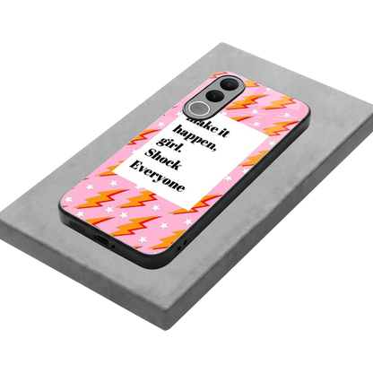 Shock Everyone stylish phone case for vivo v70 fe | glossy glass and slim fit