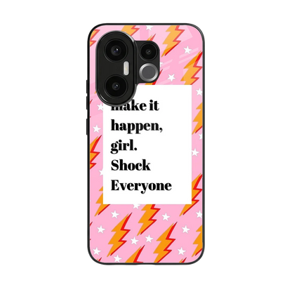Shock Everyone back phone cover | glass case for vivo x200 fe