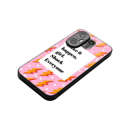Shock Everyone stylish phone case for vivo x200 fe | glossy glass and slim fit