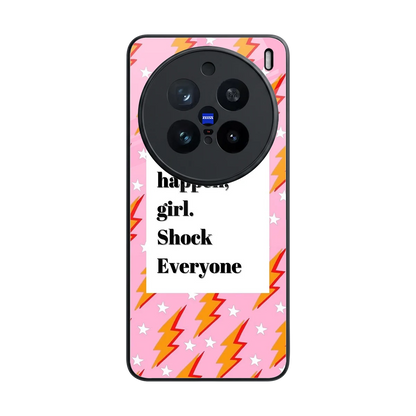 Shock Everyone back phone cover | glass case for vivo x200 pro