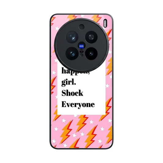 Shock Everyone back phone cover | glass case for vivo x200 pro